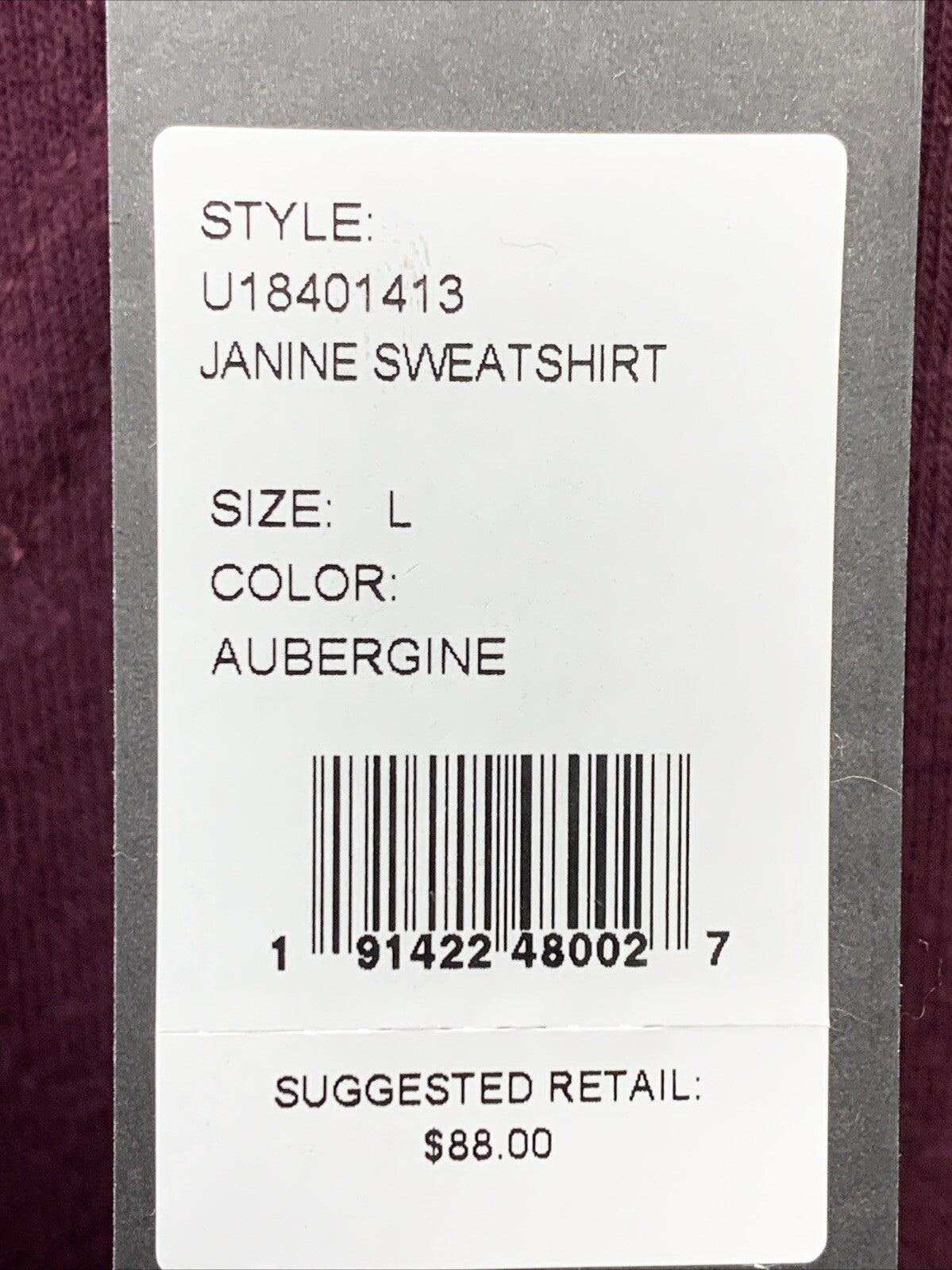 Rebecca Minkoff Janine Pink Puff Ruffle Sleeve Sweatshirt Large Cottage Size L