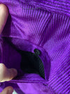 MAGE MALE Mens Suits Velvet Tuxedo Suit Set Slim Fit 2 Piece Size 2XL Purple