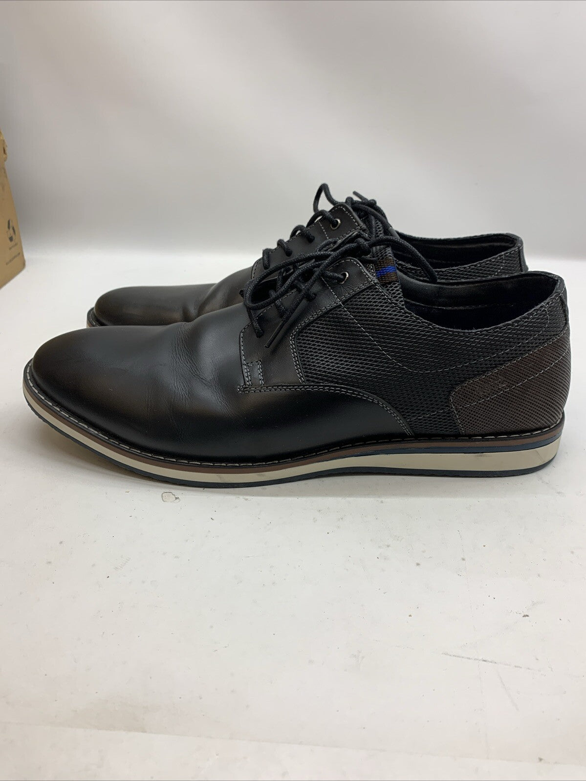 Nunn Bush Oxford Leather Dress Shoes, Men's Size 8D Black Lace-up Formal Attire