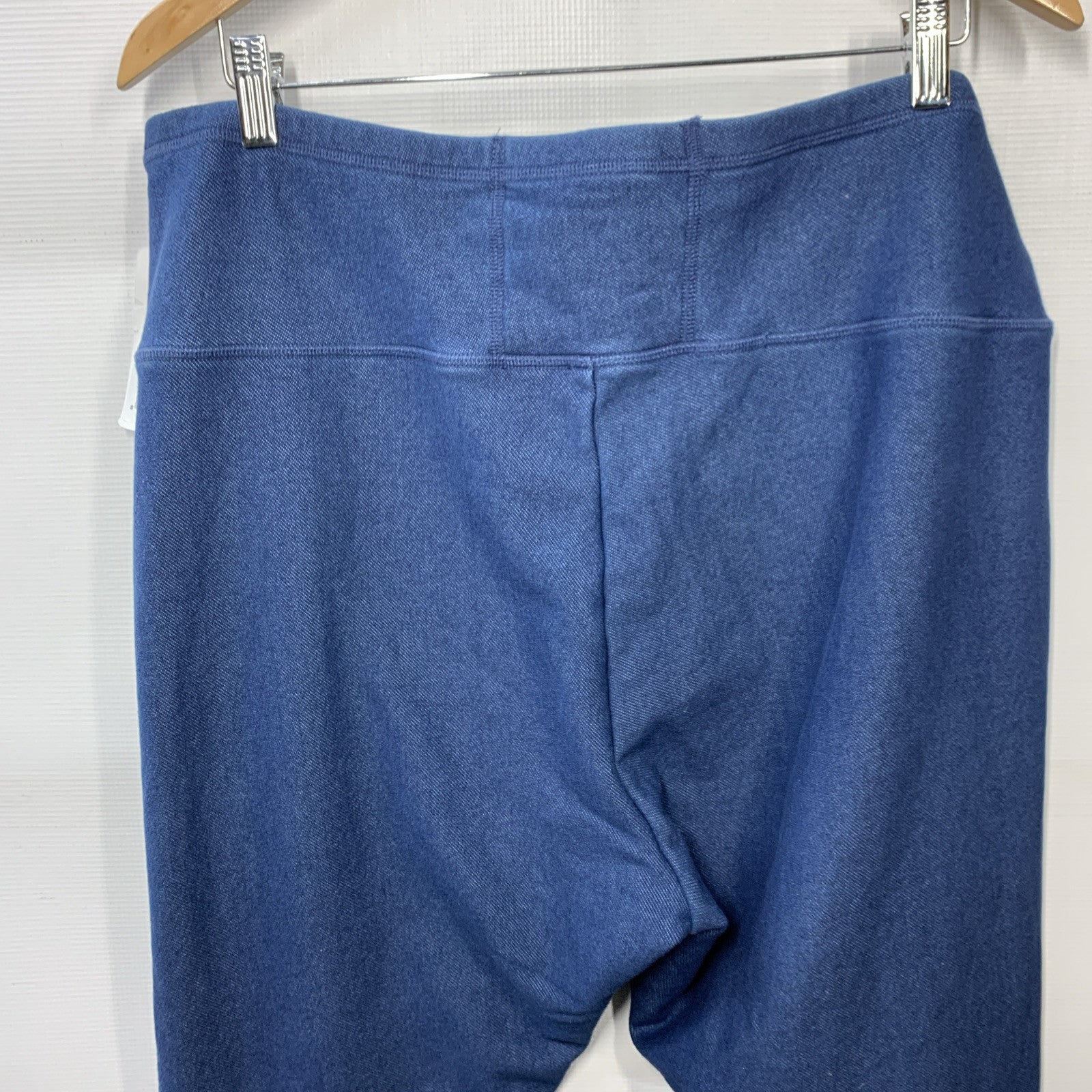 Hue Womens Legging Size XXL Furry Lined Stretch Denim Blue Pull On Plush Lined