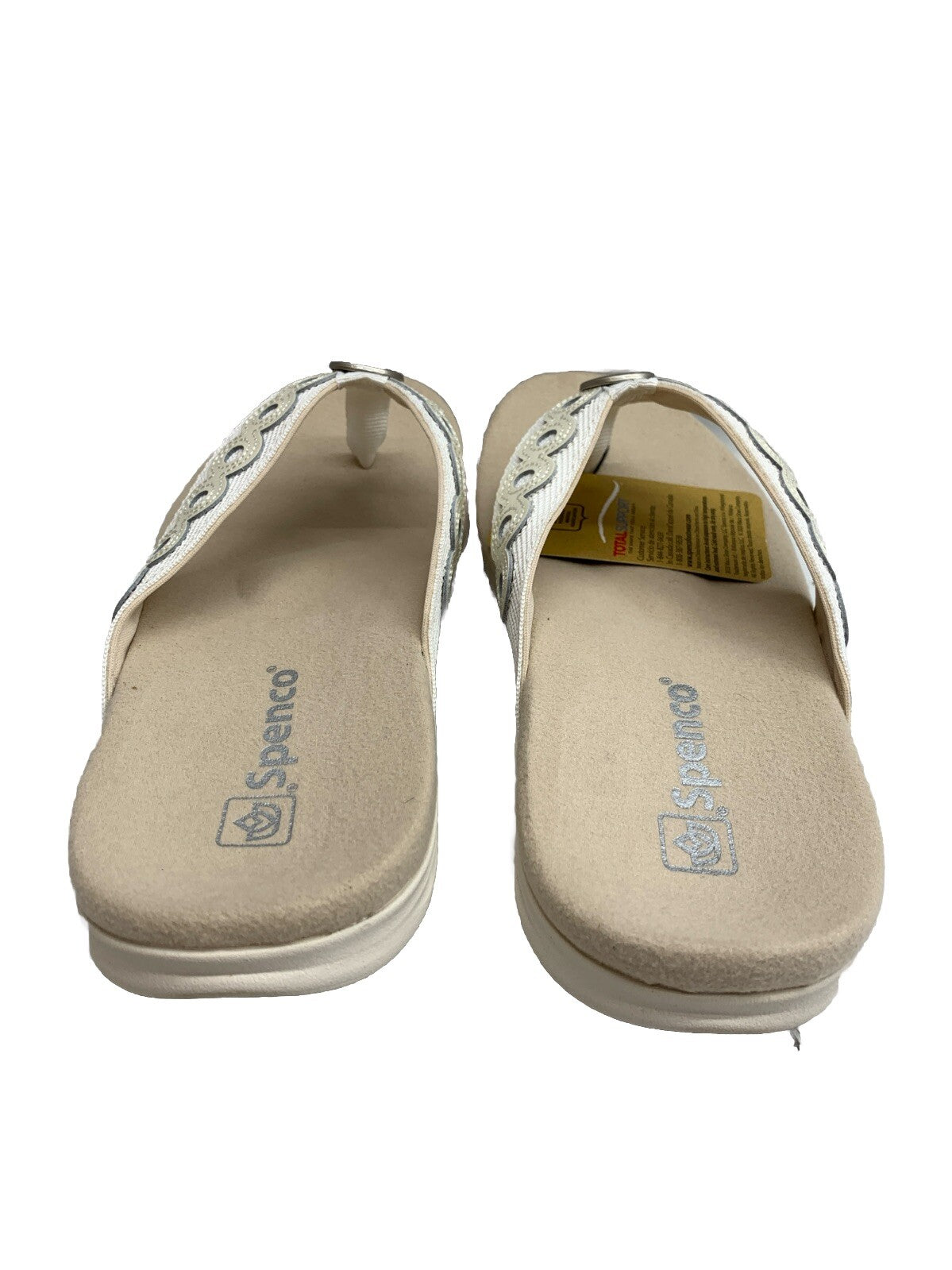 Waco Tierra Womens Sandal White Size 6.5 D Open Toe Full Contact Comfort footbed