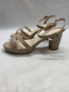 Touch Ups Women's Harmon Block Heeled Sandal Nude Size 9M Buckle Open Toe 4675M
