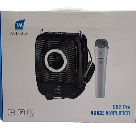Winbridge S92PRO - Bluetooth Speaker Portable PA System Speaker w/Headset Black