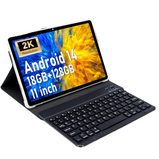 11 inch 2K Tablet 18 Gb Ram with Keyboard Android 14 2000x1200 2 in 1 Gray