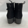 Dr Scholls Womens Size 9M Lawrence Black Casual Lace Up Block Heel Boots Black