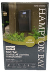 Hampton Bay 200W Digital Landscape Lighting Transformer 1012029952 Black Finish