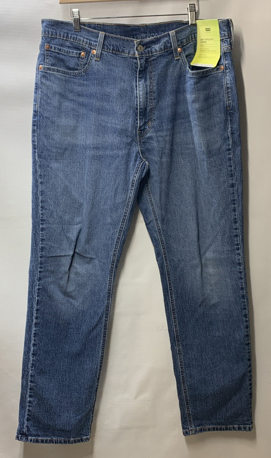 Levis 541 Jeans Men 38x32 Athletic Taper Stretch Flex Extra Room Blue Long Pants
