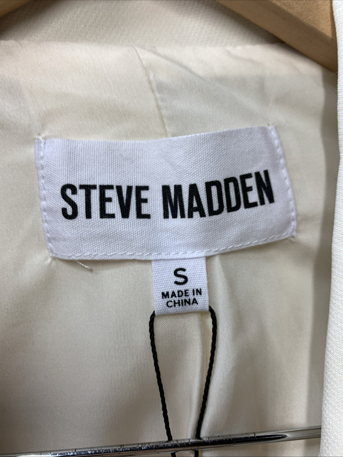 Steve Madden Women's Pristine Double-Breasted Isabella Blazer Size S Long Sleeve