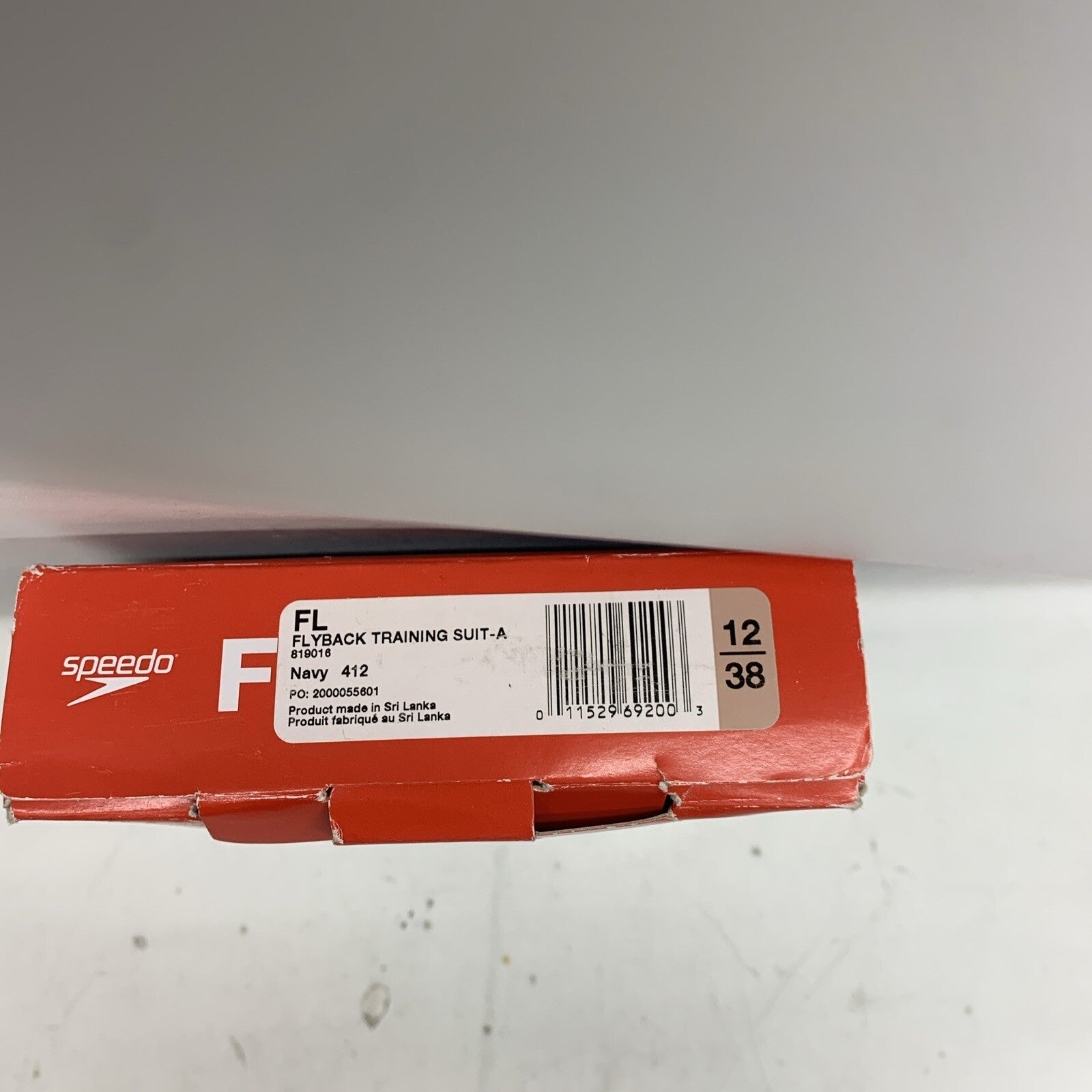 New Speedo Women Solid Flyback Training SwimSuit Size 12/38 Navy Blue Endurance+