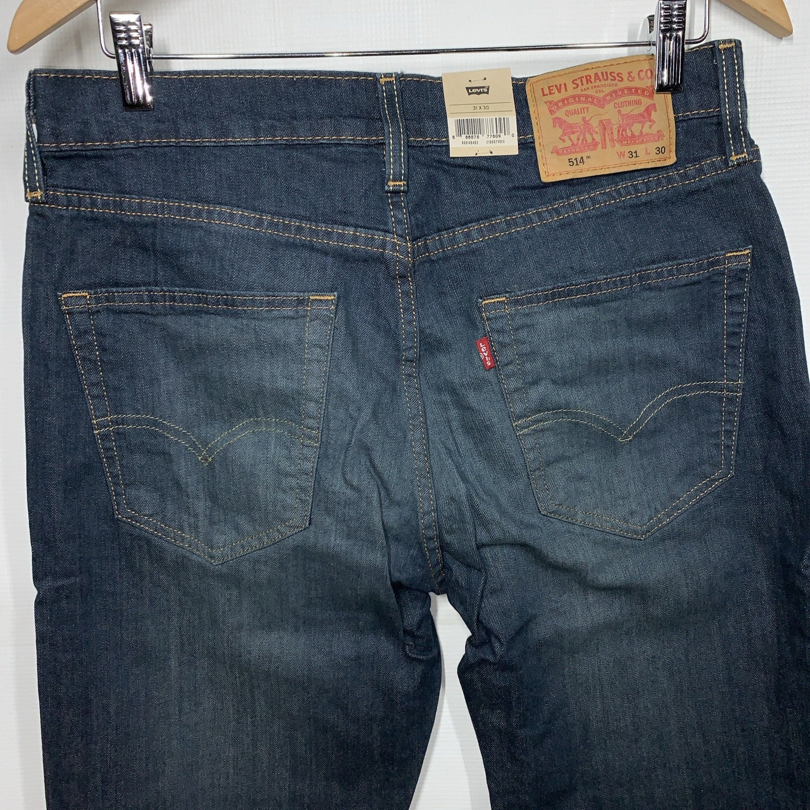 Levi's Men's 514 Straight Fit Jeans Size 31W X 30L Midnight/Blue Long Pants