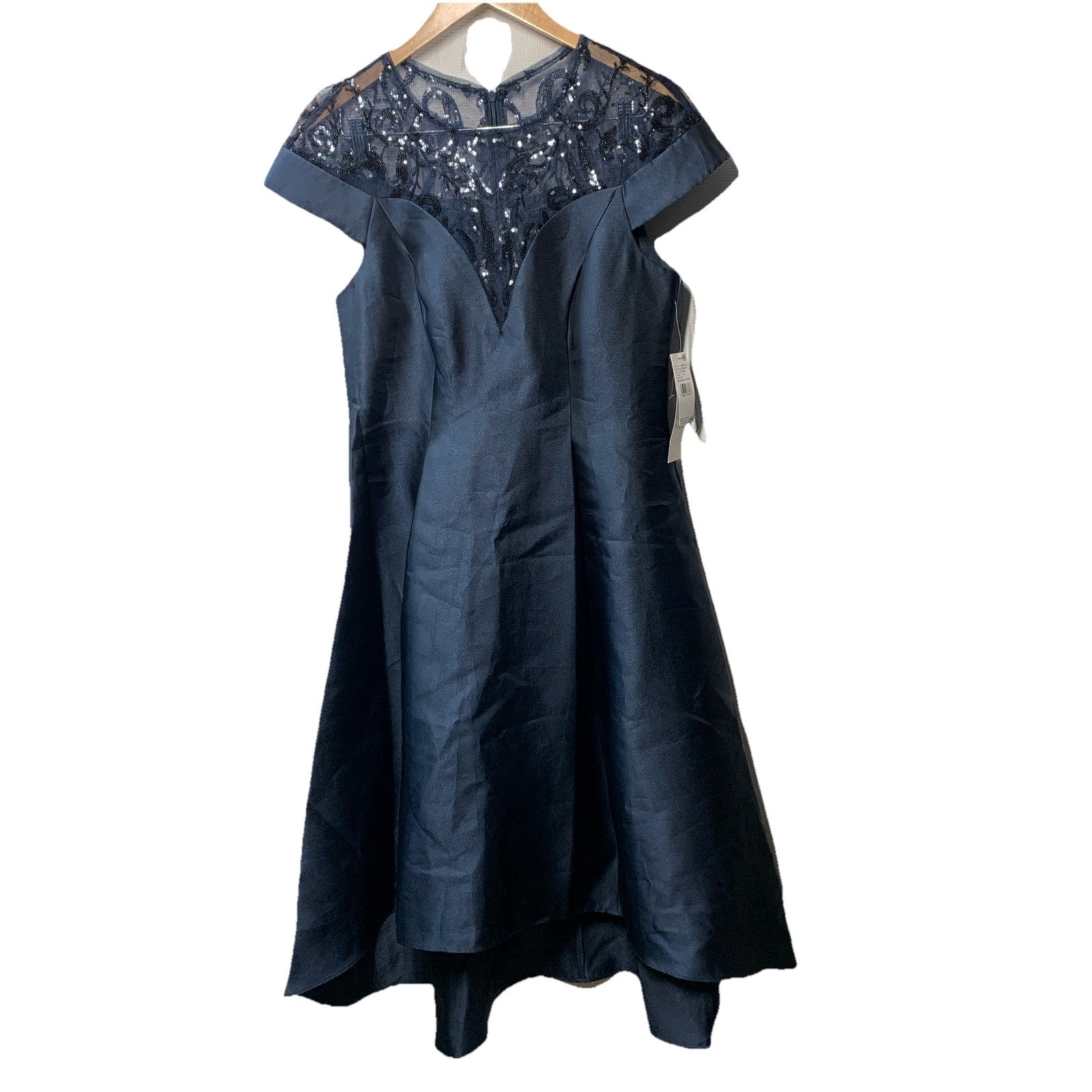 Adrianna Papell Women's Studio Mikado Short Dress Wedding Formal Party Size 8