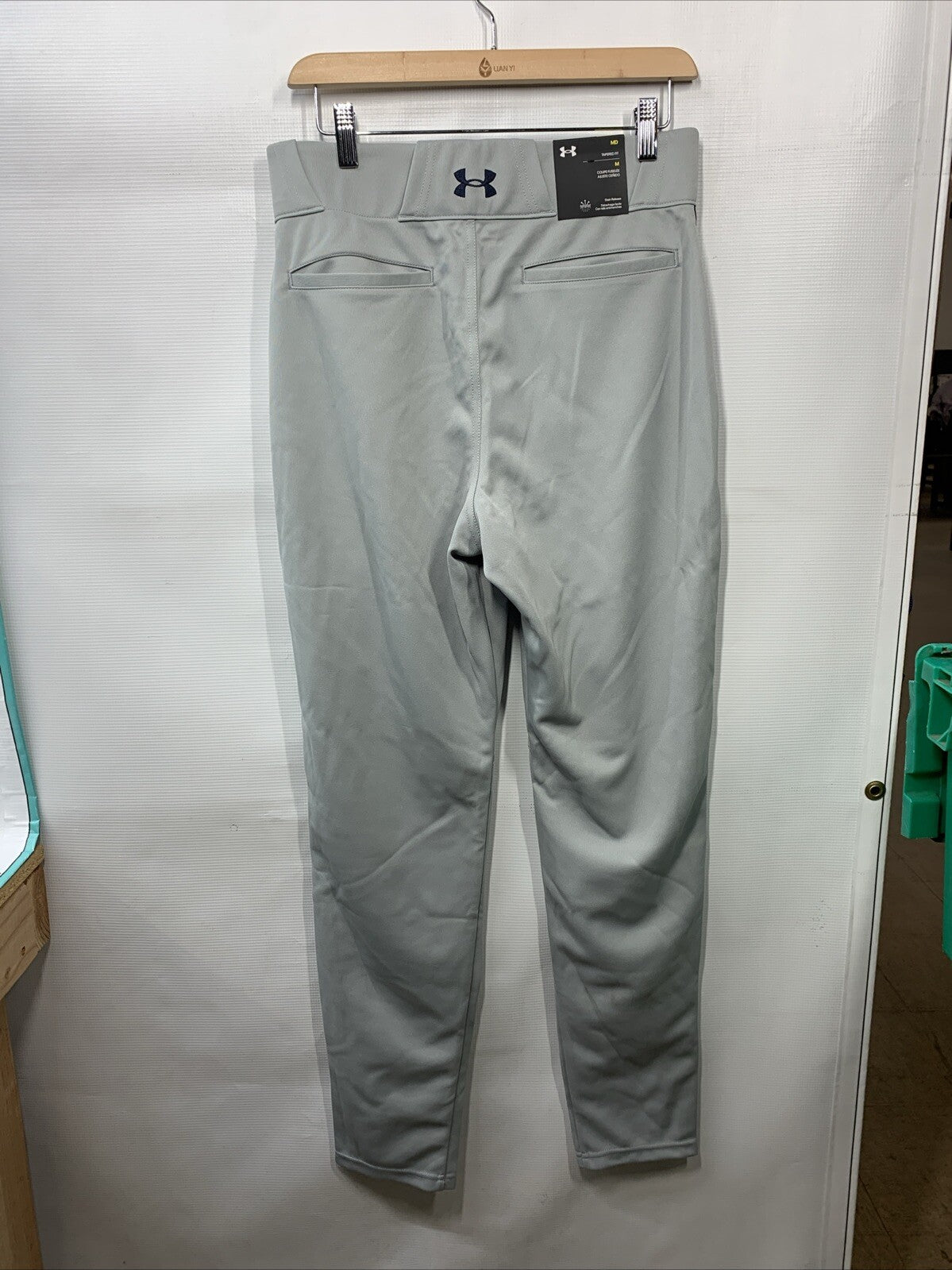 Under Armour Men's Utility Baseball Straight Leg Long Pant Pipe 22 White Size M