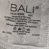 Bali One Smooth U Ultra Light Underwire Bra 3439/BB06 Full Coverage Size 42C
