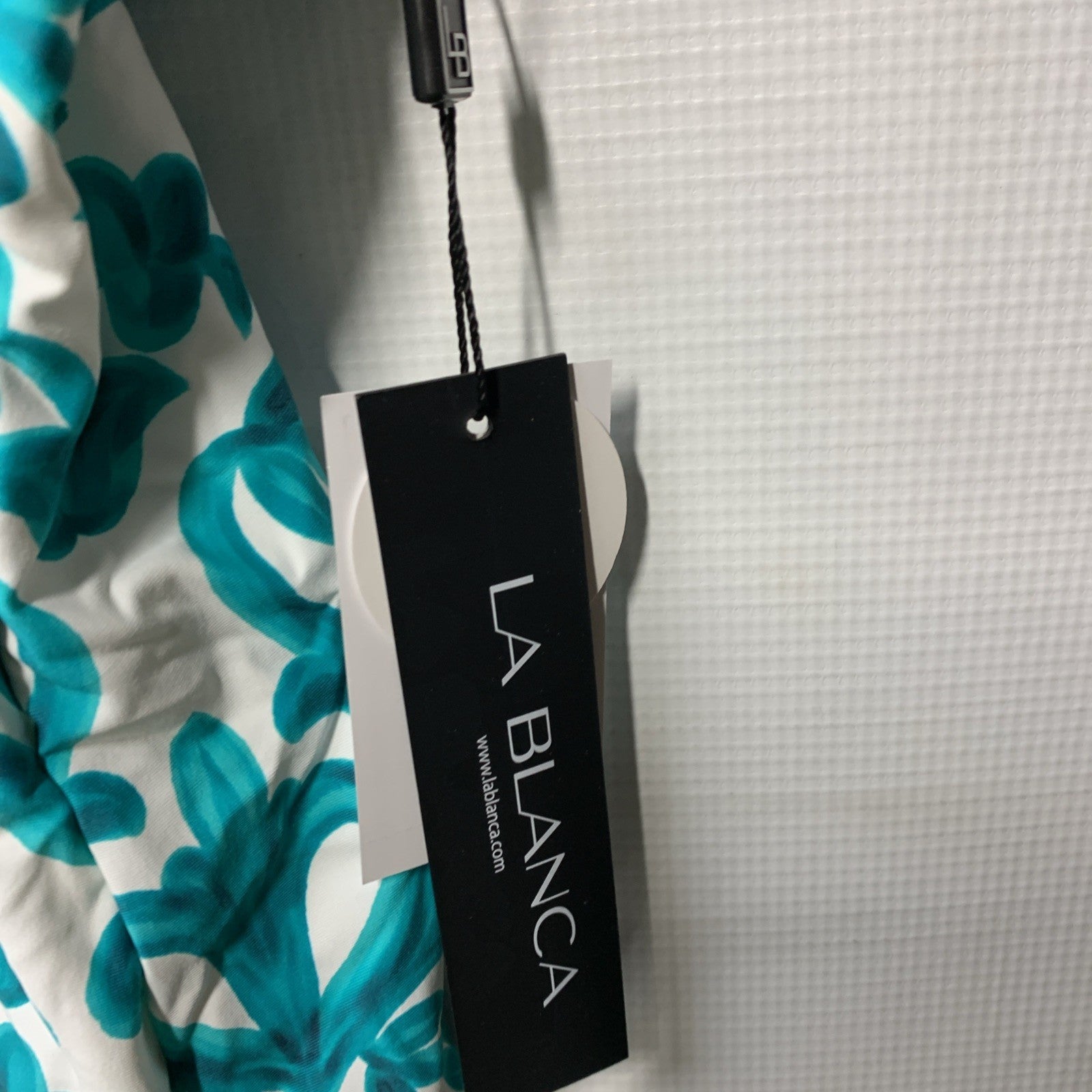 La Blanca Women's Over The Shoulder Tankini Swimsuit Top LB5SS87-MLT Size 16