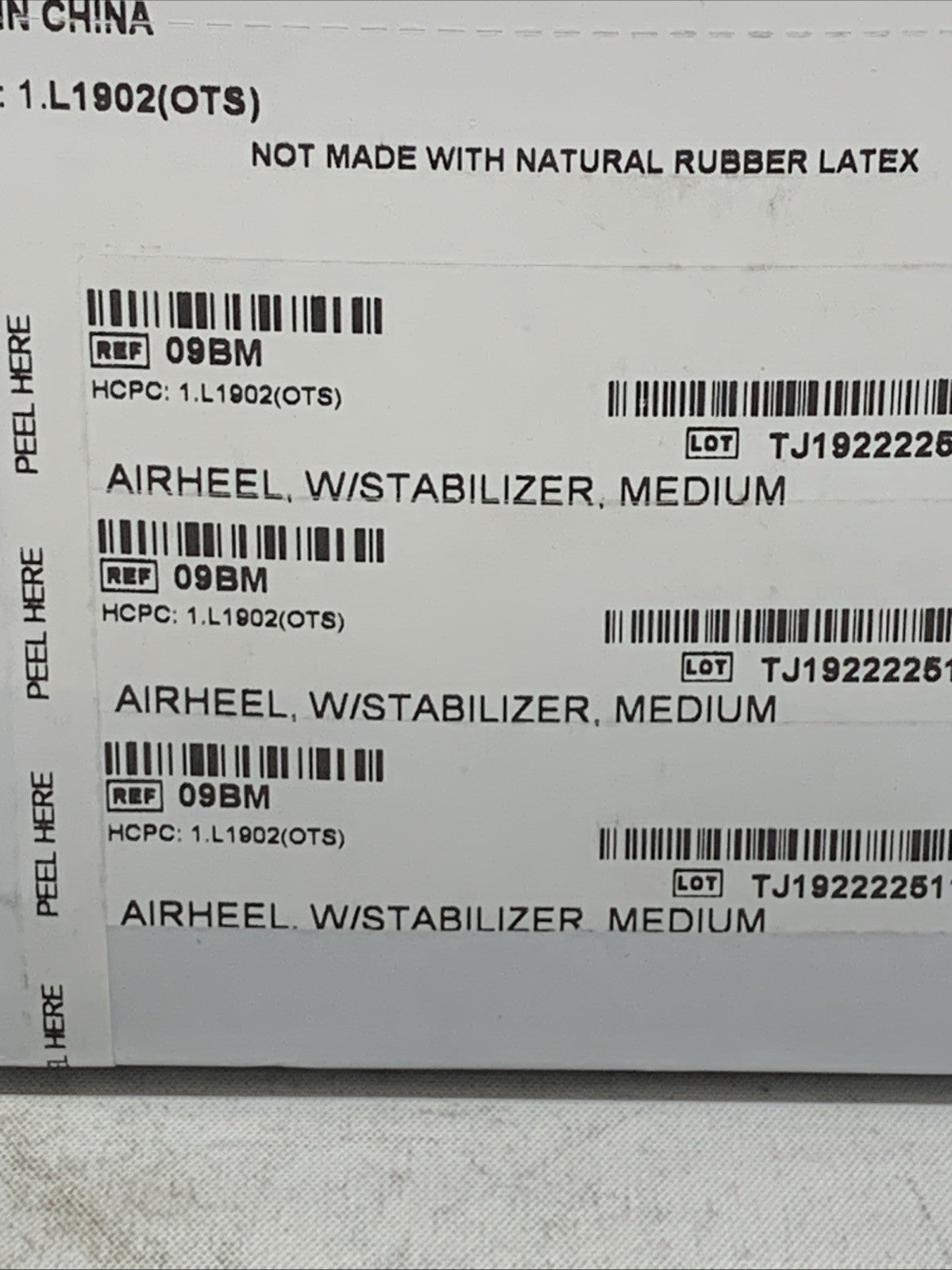 Aircast AirHeel Ankle Support Brace w/Stabilizer Medium Lightweight Low Profile