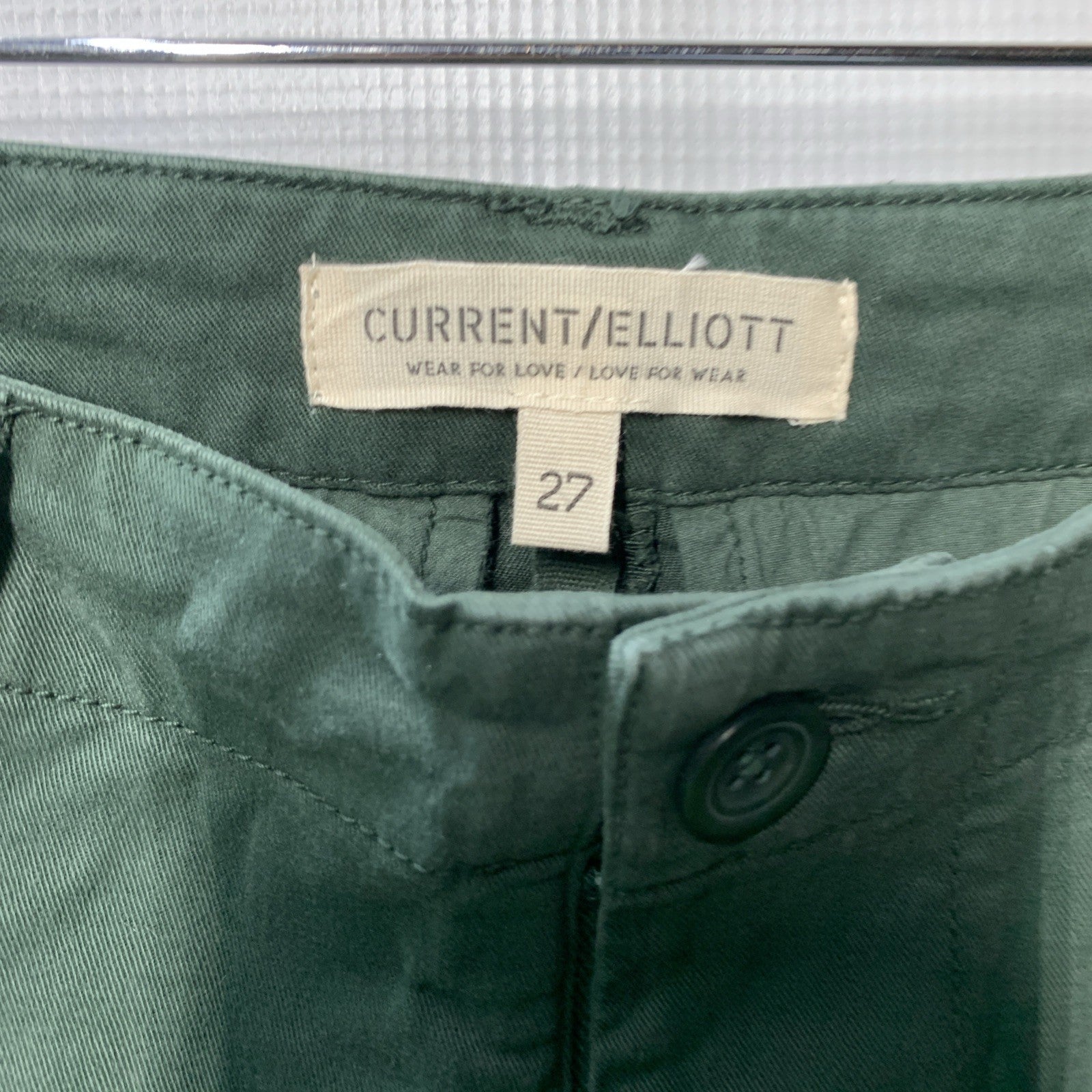 CURRENT/ELLIOTT Women's The Captain Trouser Long Pants CW10161D2A w/Pocket Sz 27