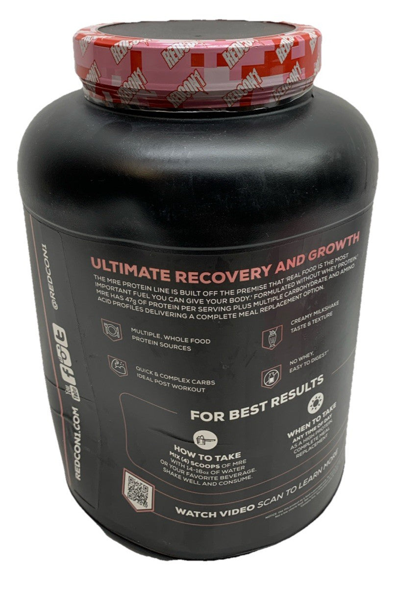 Redcon1 MRE Meal Replacement Protein Powder Real Whole Food 7LBS Strawberry