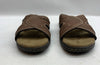 Man's Sandals Dockers Sunland 9W Brown Open Toe 90-21397 Slip On Casual Slide