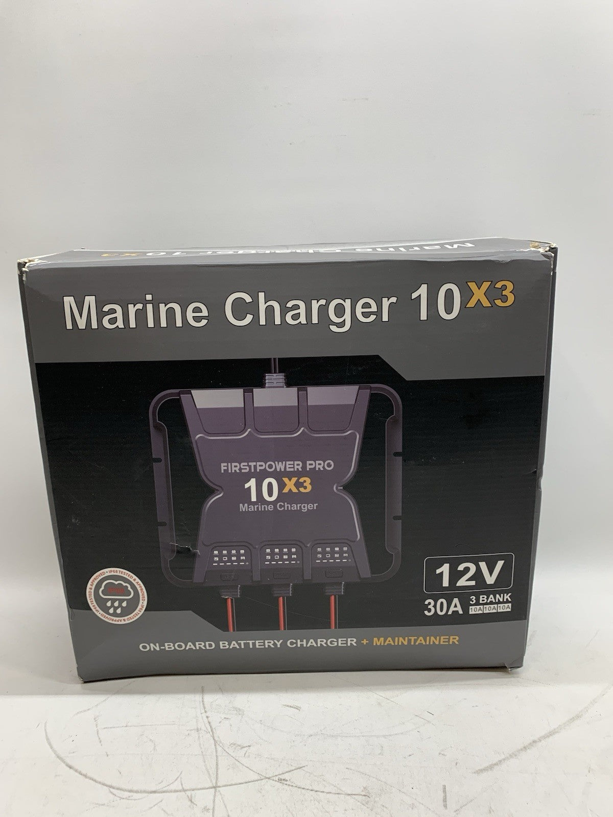 Firstpower Pro 10X3 30Amps 12V Multi Bank Marine Battery Charger ICM10A 10x3 30A