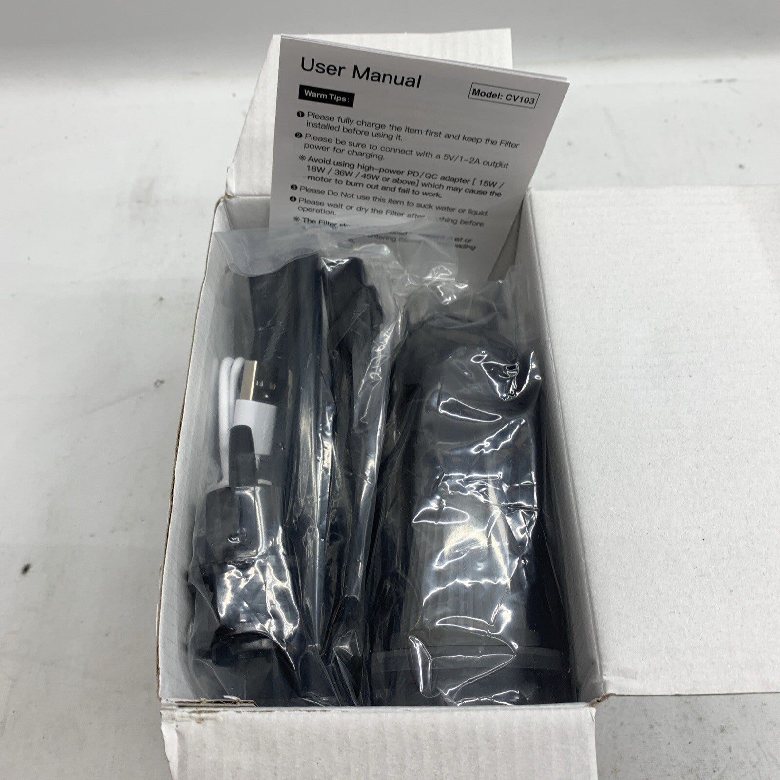 pordsioc Mini Handheld Vacuum Cordless, Car Vacuum Cleaner Portable Rechargeable