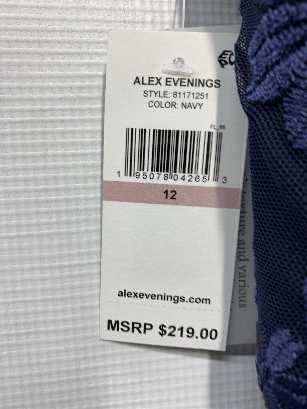 Alex Evenings Women's Long Length Fit & Flare Mother of The Bride Dress Size 12