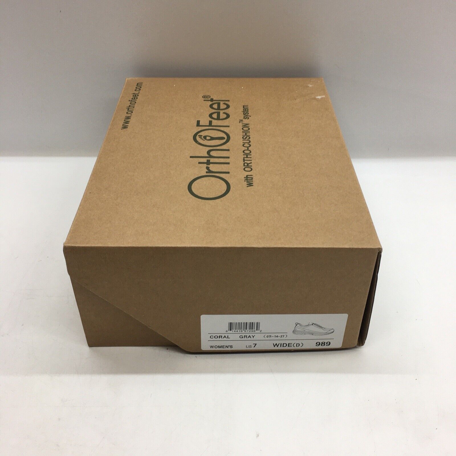 Orthofeet Shoes Women's Wide Gray Coral Wool Fuzzy 989 Size 7 Running Shoes