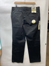 Wrangler Riata Long Pants Size 36x30 PleatedFront Relaxed Fit Mens Black Stretch