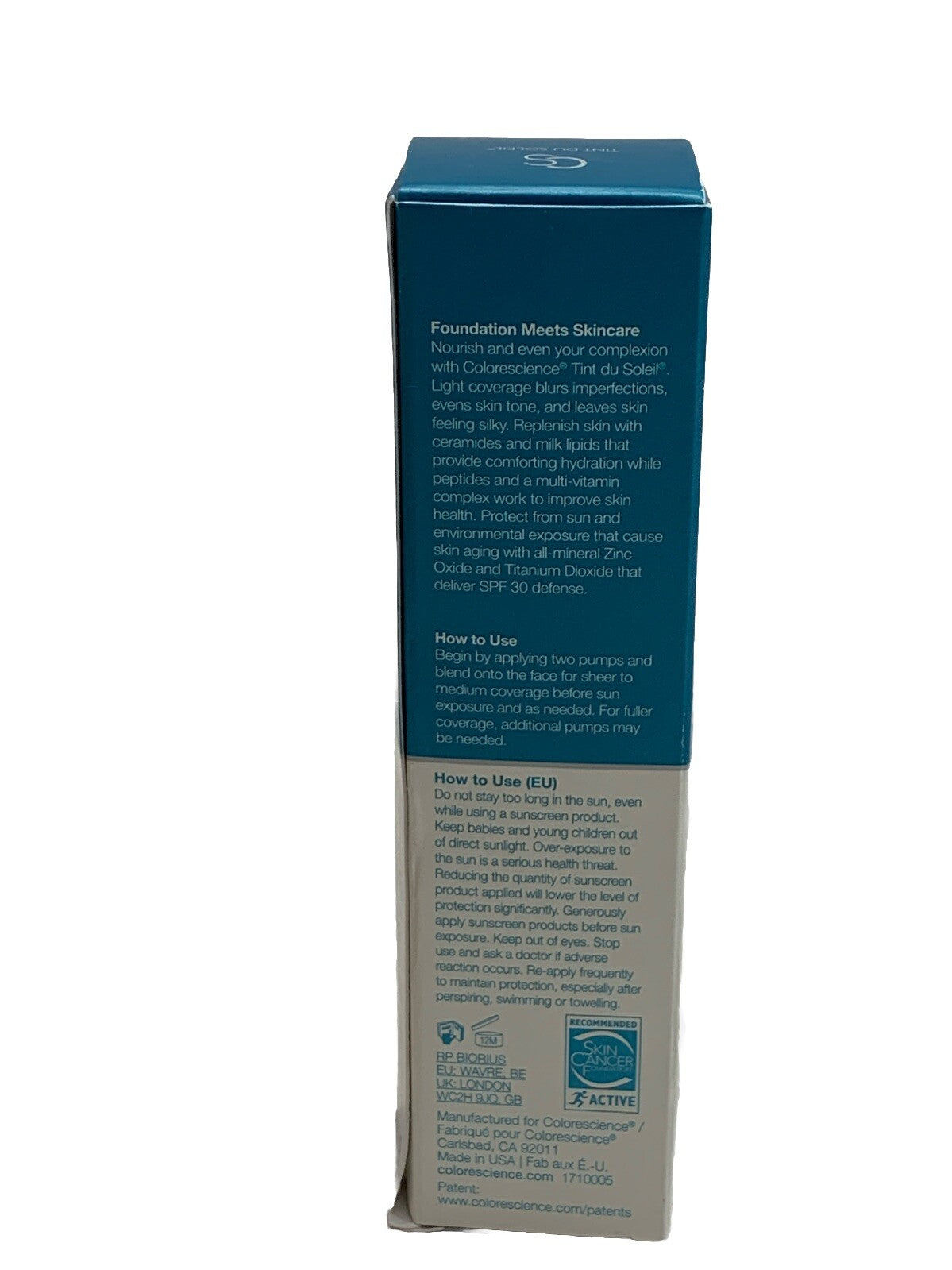 Mineral Sunscreen Foundation, Tint du Soleil, For Sensitive Skin - Light 1 fl oz