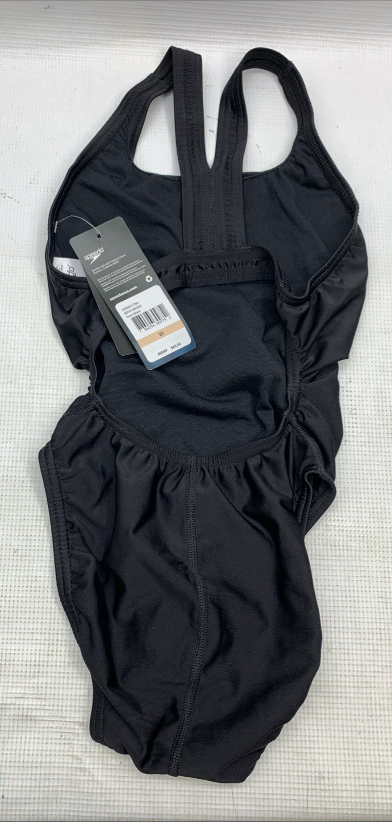 Speedo Women's ProLT Super Pro One Piece Swimsuit Solid Black Size 28 Swimwear