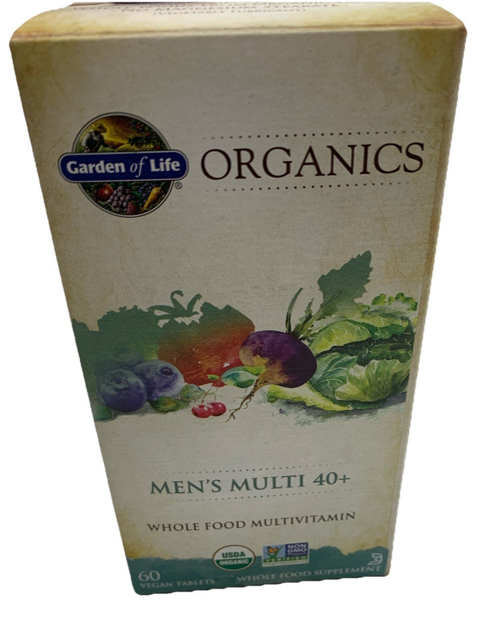 Garden Of Life Organics Men’s Multi 40+ Whole Food Multivitamin 60 Vegan Tablets