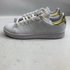 adidas Originals Women's Stan Smith Sneakers White/Gold Metallic Lace-up Size 7