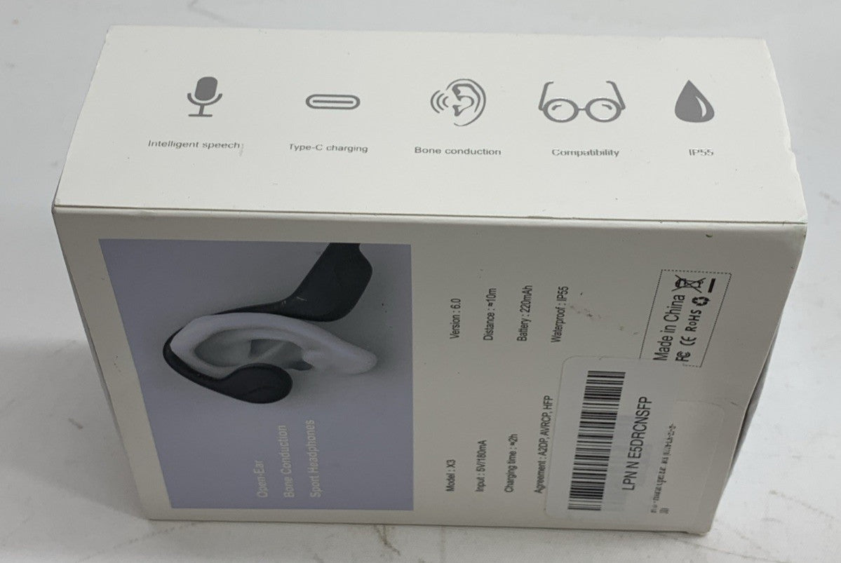 Open-Ear X3 Bone Conduction Earphone Sport Headphones Waterproof Bone Conduction