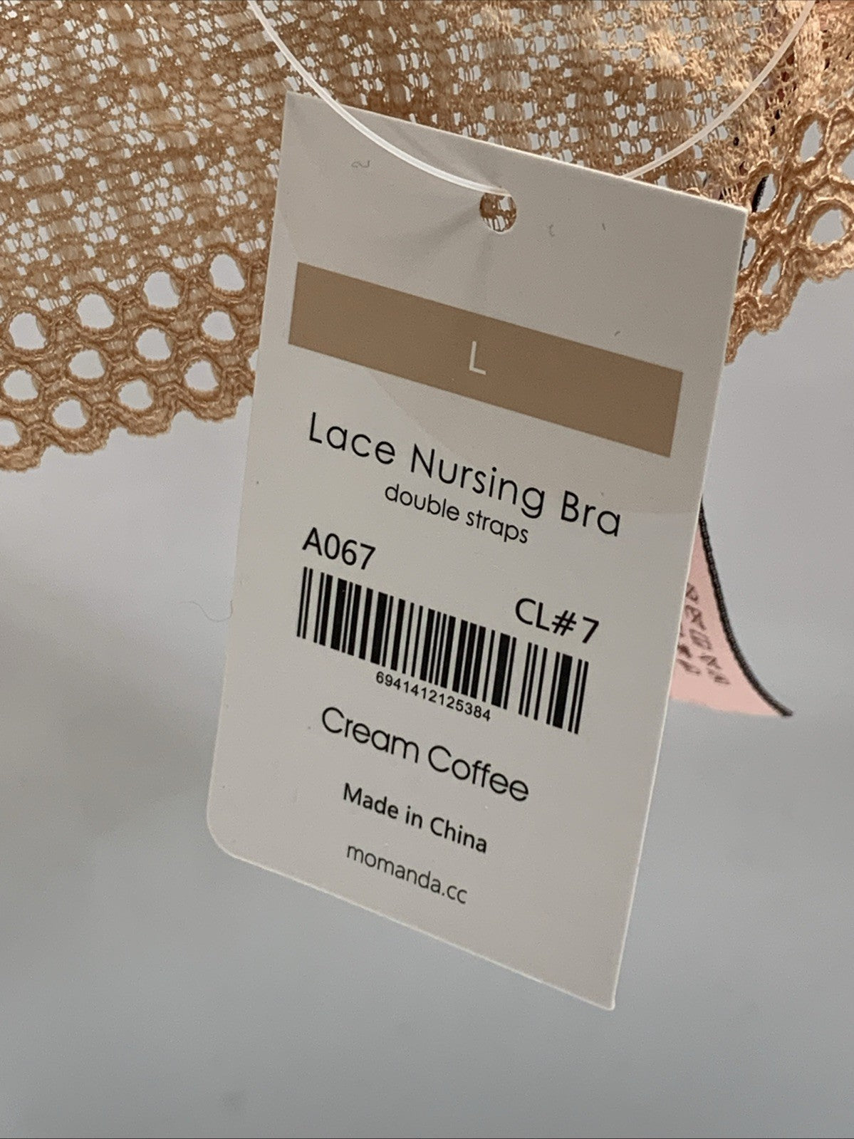 MOMANDA Lace Nursing Bra Wirefree Padded Breastfeeding Maternity Bras Size Large