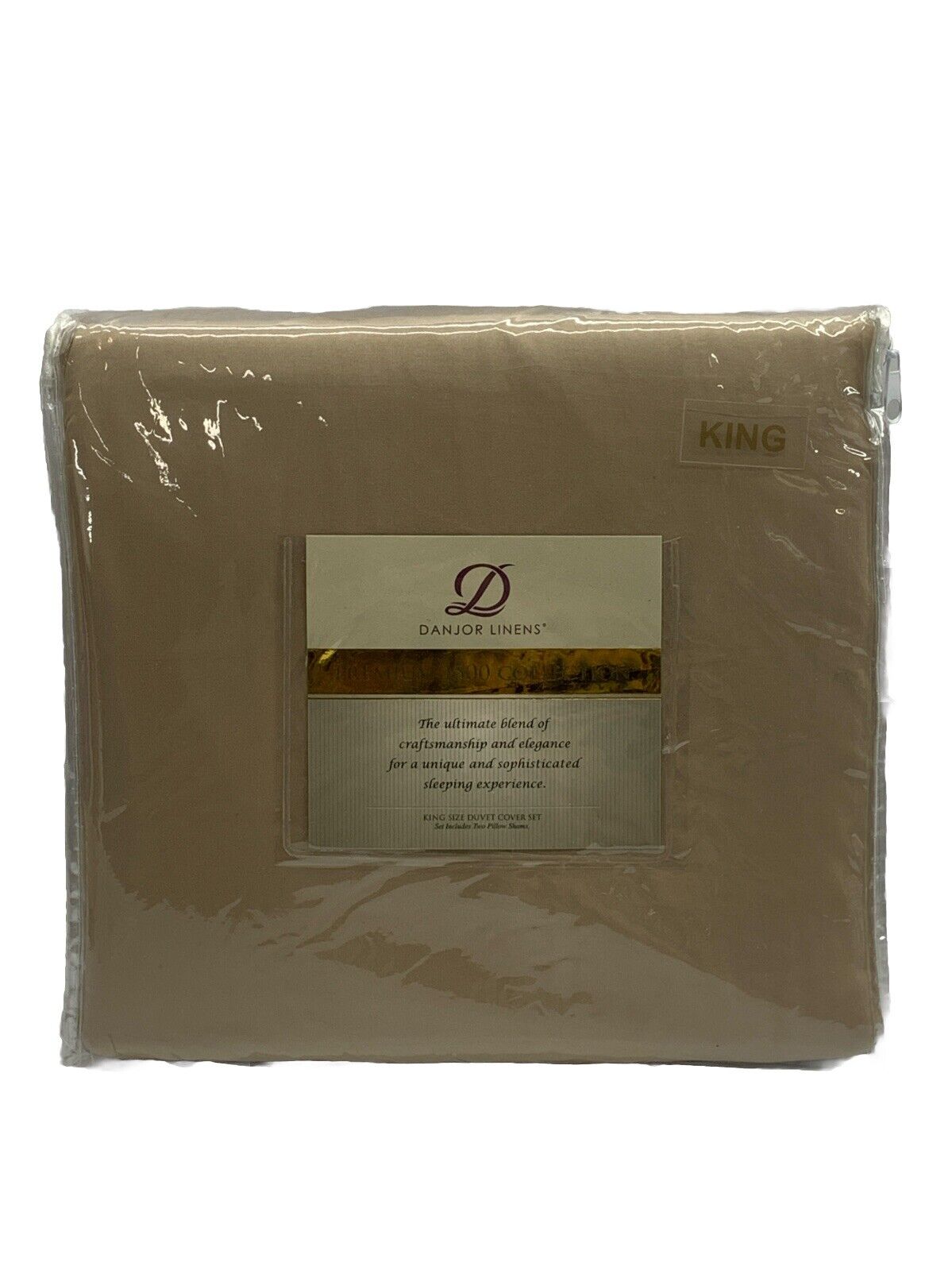 Danjor Linens Tan King Size Bed Sheet Duvet 3 Piece 1500TC Bedding Comfortable