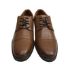 Collection By Clarks Men's Whiddon Cap Dark Tan Leather Shoes Size 7 Lace-up