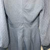 Grace Karin Haze Blue Surplice Clip Dot Long Sleeve Sheath Pencil Dress Size XS
