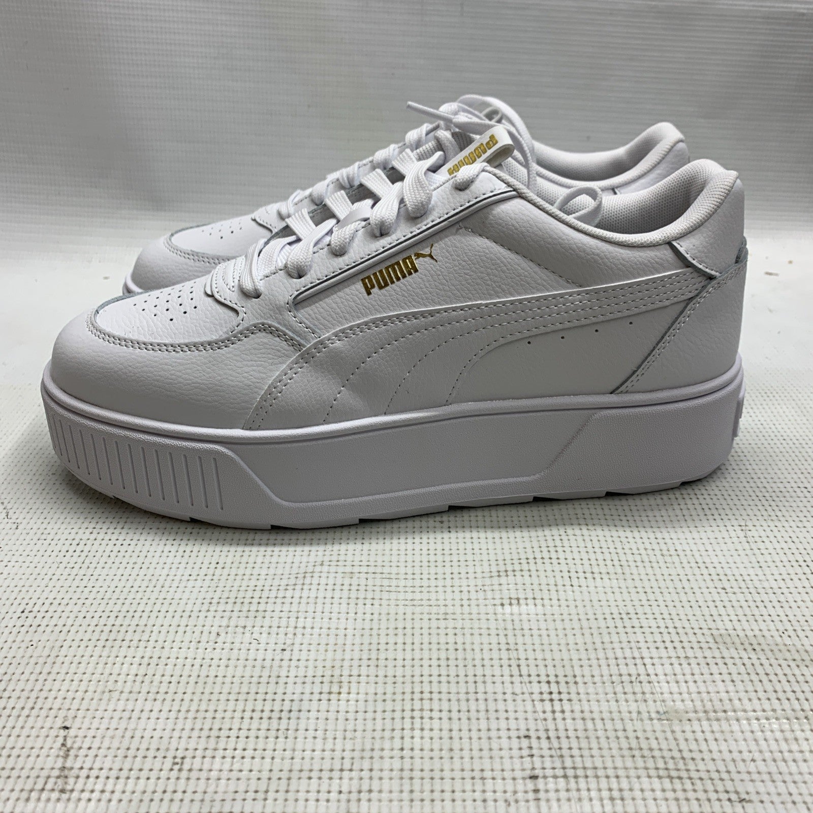 PUMA Women 387212-01 Karmen Rebelle Shoe Lace-up Sneaker White Size 10.5 Low-top