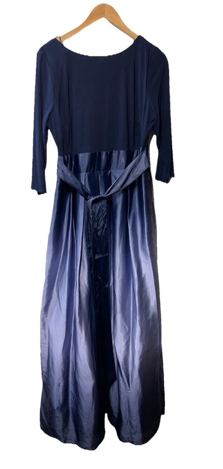 S.L. Fashions Long Satin Mother of The Bride Dress Formal Party Gown Size 12P