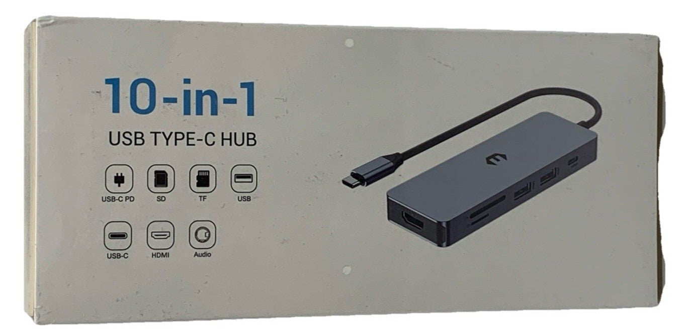 Hyper HyperDrive HB025 Dual 4K HDMI 10-in-1 USB-C Hub for MacBook Pro/Air, iMAC