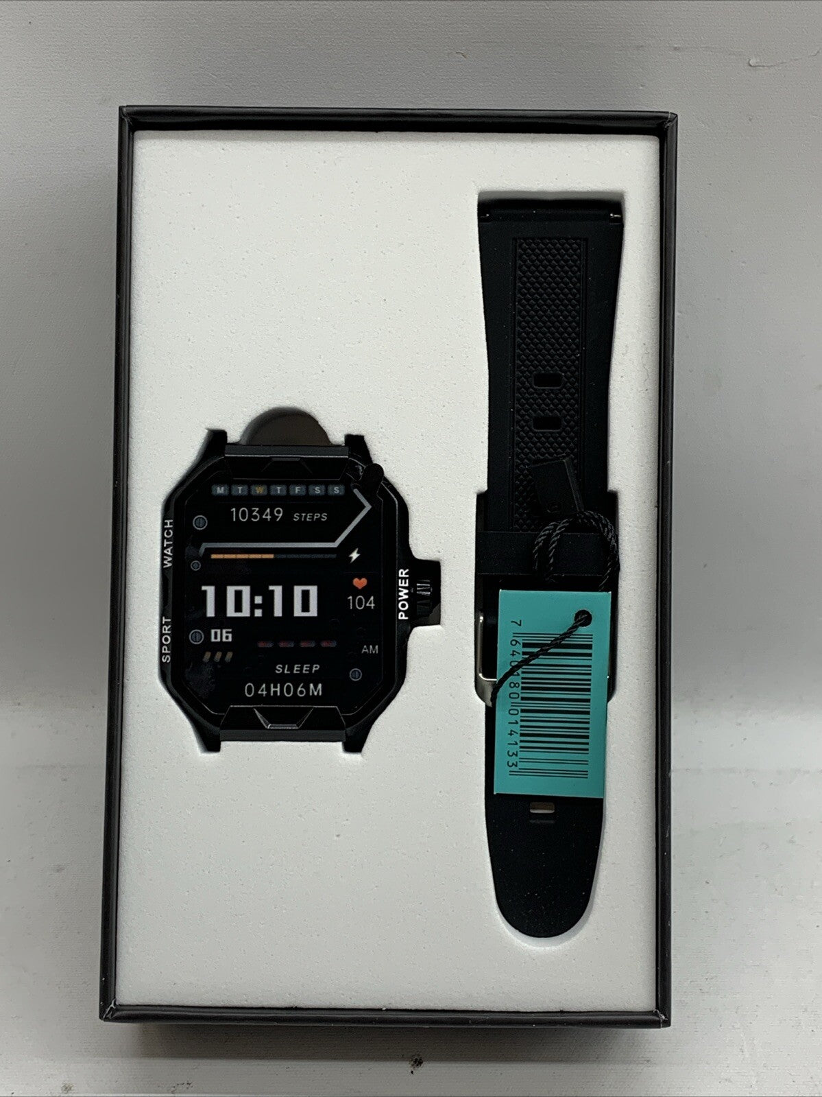 Welly Merck Smart Watch Black Touch Screen Fitness Tracker Pedometer Monitor