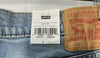 Levi's 514 Straight Jeans Gray Denim Stretch Logo Button Men's Distressed 32x29