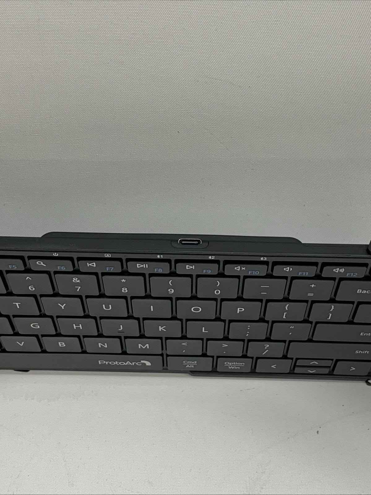 Foldable Keyboard with Touchpad, XK01 TP Folding Portable Travel Keyboard Black