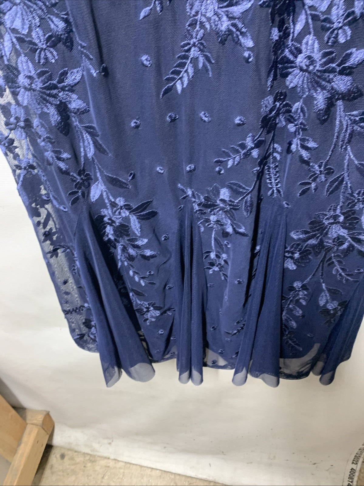 Alex Evenings Women's Dress Embroidered Detail Wedding Cocktail Party Size 14P