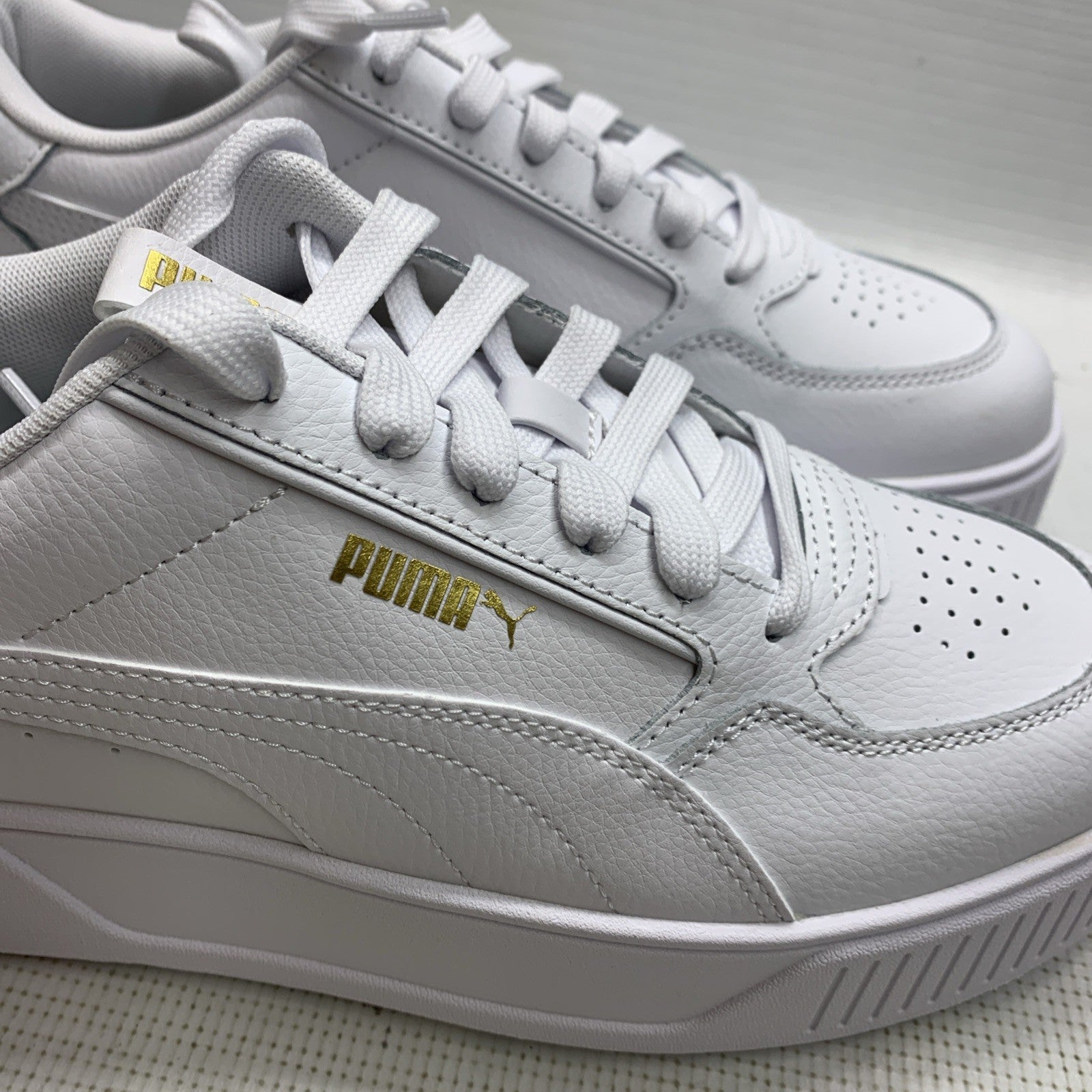 PUMA Women 387212-01 Karmen Rebelle Shoe Lace-up Sneaker White Size 10.5 Low-top