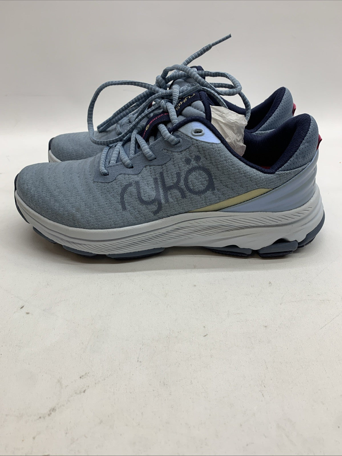 Ryka Women's Devotoin X Max WalkingRunning  Shoe US Size 7W Blue Lace-up Sneaker