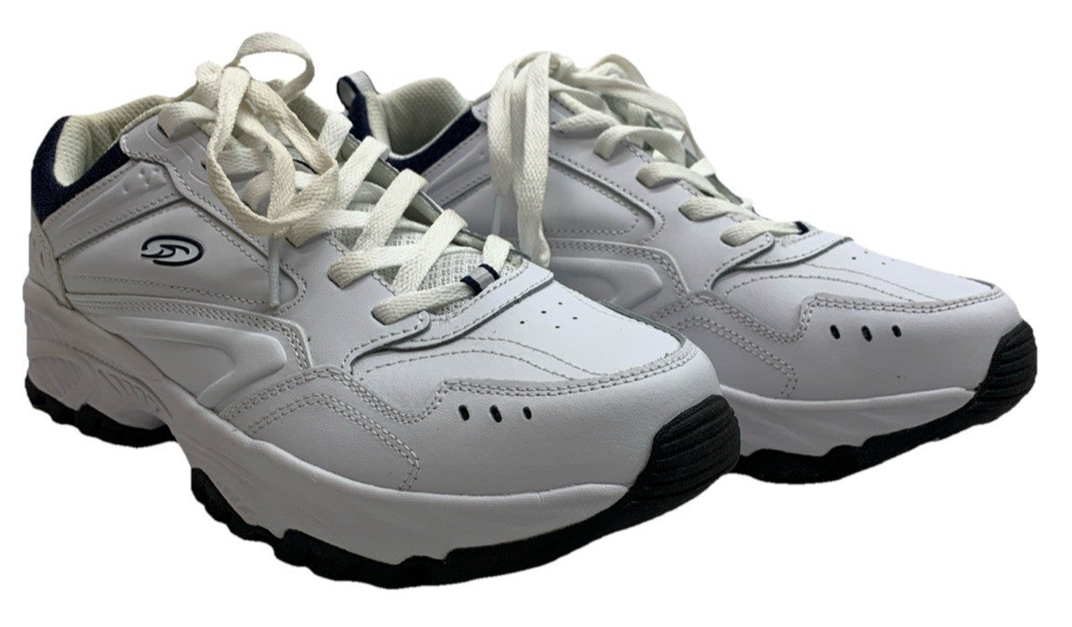 Man's Athleisure Dr. Scholl's Sebastian Sneaker Size 10.5 Wide White Lace-up