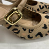 Newbella Mousse FIT Women's Pointed Toe Heel Sandals Mules Shoe Leopard Print 8