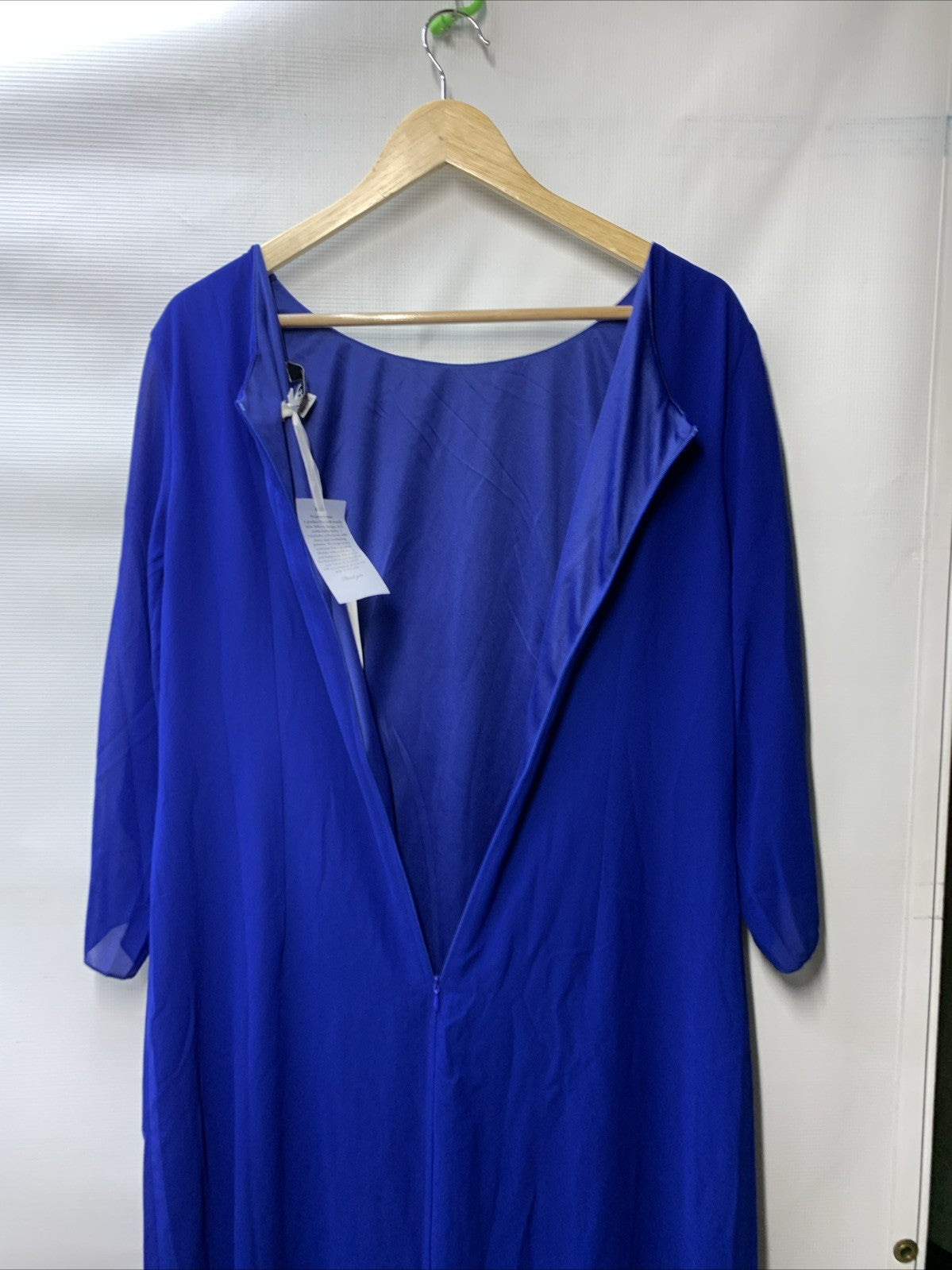 GRACE KARIN Womens Chiffon Flutter Sleeve Party Cocktail Dress Size 12 Blue