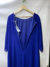 GRACE KARIN Womens Chiffon Flutter Sleeve Party Cocktail Dress Size 12 Blue