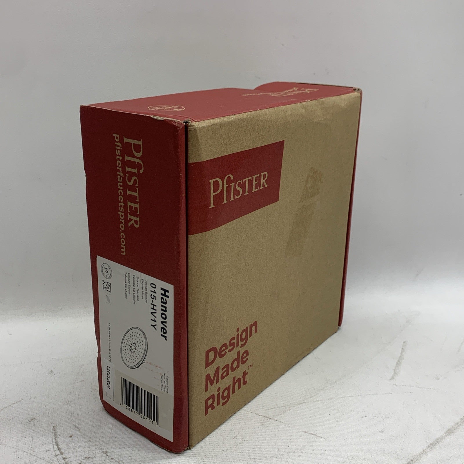 Pfister 015-HV1Y Hanover Shower Head Traditional 1.5GPM Round, Tuscan Bronze